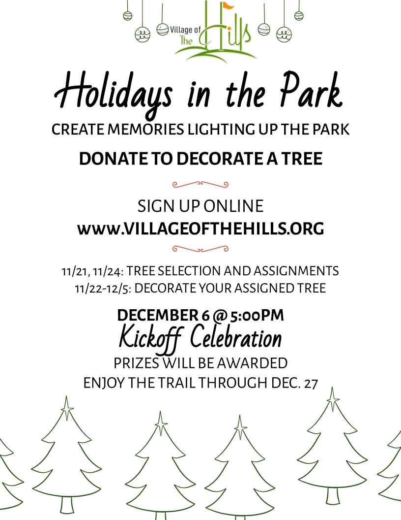 Holidays in the Park Flyer