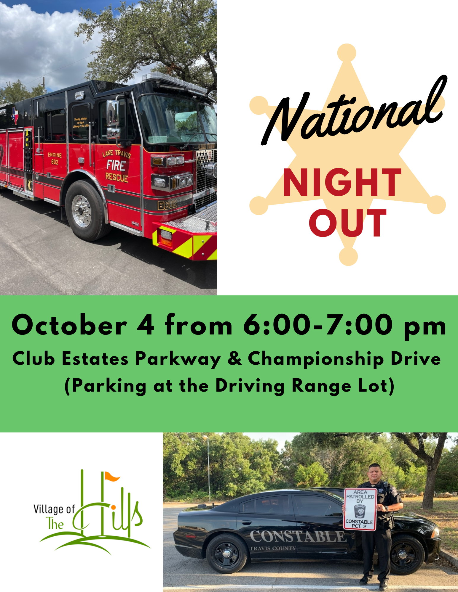 National Night Out on October 4